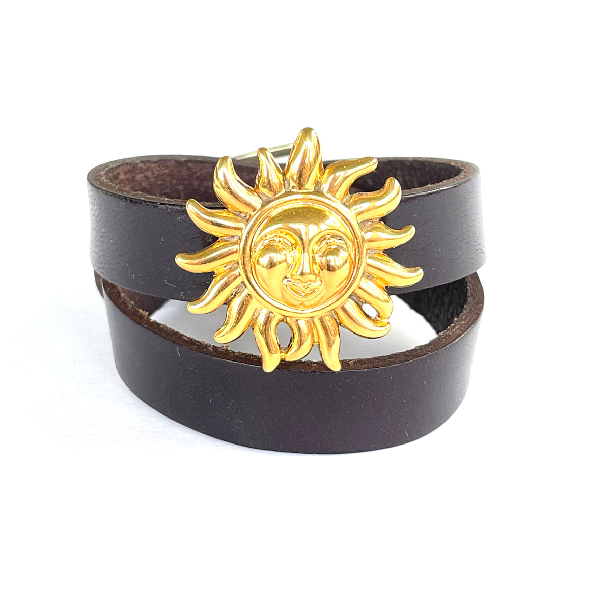 Lucy in the Skyleather double wrap cuff bracelet – Eleanor Stone NYC