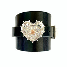 "What The World Needs Now"<br>leather cuff bracelet
