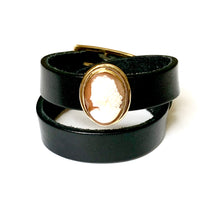 "...Just Wanna Have Fun"<br>leather double wrap cuff bracelet
