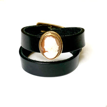 "...Just Wanna Have Fun"<br>leather double wrap cuff bracelet