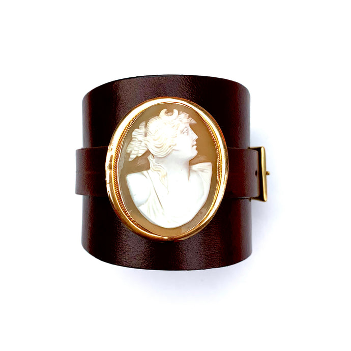 Little Ray of Sunlight leather double wrap cuff bracelet – Eleanor Stone  NYC