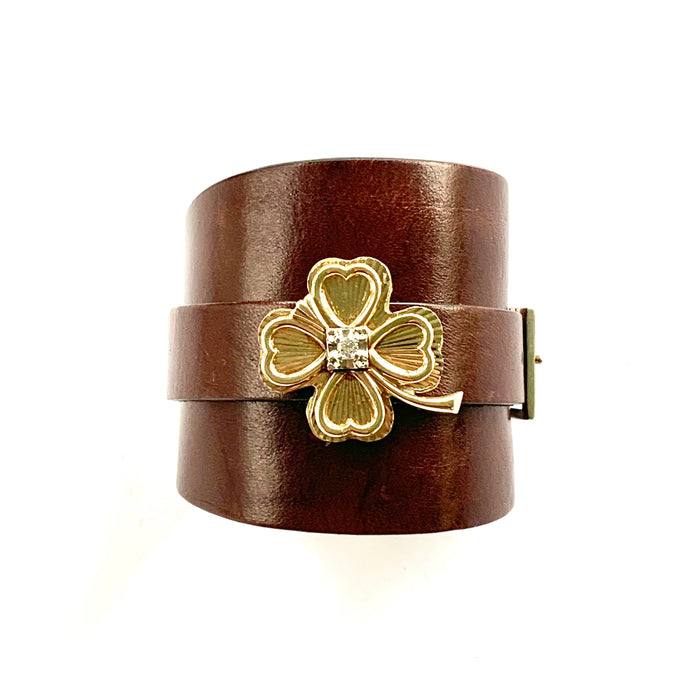 If The Crown Fitsleather double wrap cuff bracelet – Eleanor Stone NYC