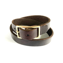"Love Shack" <br>leather double wrap cuff bracelet