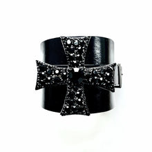 "Cross My Heart" <br>leather cuff bracelet