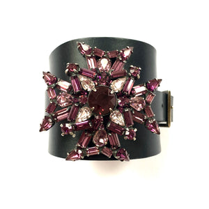 "Passion is Power" <br>leather cuff bracelet