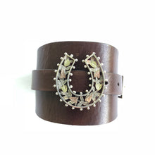 "Victorious!" <br>leather cuff bracelet