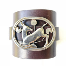 "Decadent Deer" <br>leather cuff bracelet