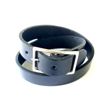 "Lucy in the Sky"<br>leather double wrap cuff bracelet