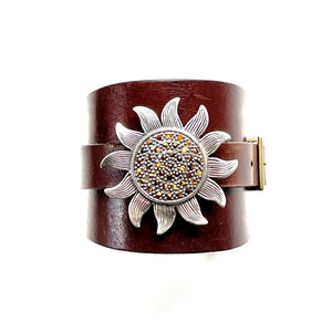 "Forever Resilient" <br>leather cuff bracelet