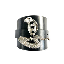 "Serpentine Fire" <br>leather cuff bracelet