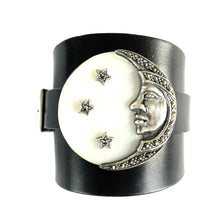 "Dancing in the Moonlight" <br>leather cuff bracelet