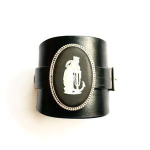 "You're My Anchor" <br>leather cuff bracelet