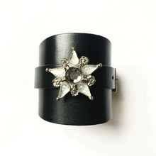 "Lucky Star"<br>leather cuff bracelet