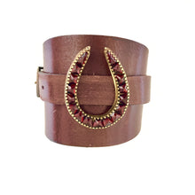 "Life's a Rodeo" <br>leather cuff bracelet