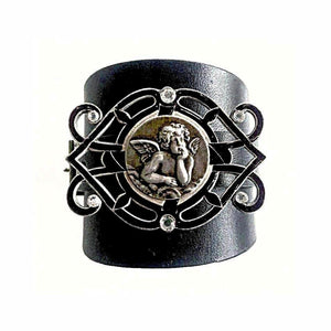 "The Soul Collection: On My Shoulder" <br>leather cuff bracelet