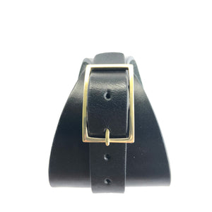 "Bee Happy" <br>leather cuff bracelet