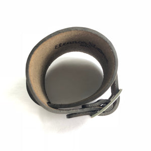 "Georg, I Think It's Love" <br>leather cuff bracelet